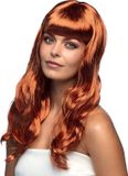 Boland Pruik Chique koper Bruin Golvend Lang Vrouwen Glitter and Glamour