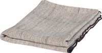 WOOOD Unique Plaid - Viscose/Linnen - Zwart/Off White