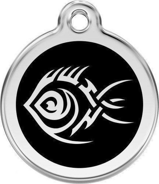 Red Dingo Kattenpenning 20 mm Tribal vis zwart