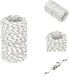 vidaXL Boottouw Gevlochten Polyester Wit 2 mm x 25 m