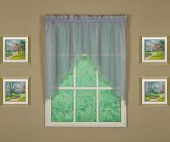Today's Curtain Emelia Original Voile Swag Paar 96,5 cm, Grijs, 152,4 cm B x 96,5 cm L