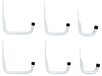Shepherd Hardware Garage Storage Utility Hooks - 6 Pack - White