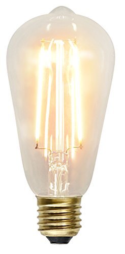 Star Decoration LED "Soft Glow", E27, A++ Edison Optic, ca. 2100 K, 230 lm, ca. 6,4 x 14 cm, 230 V / 2,3 W 1 stuk