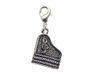 INNSPIRO Nice Charms Piano hanger van metaal met karabijnhaak, 14 x 18 mm, 25 stuks, 8x13mm., Metaal, Geen edelsteen