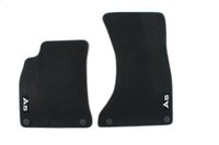 Audi 8T1061275MNO Textielvloermatten Premium voor, zwart/zilvergrijs, 2 stuks