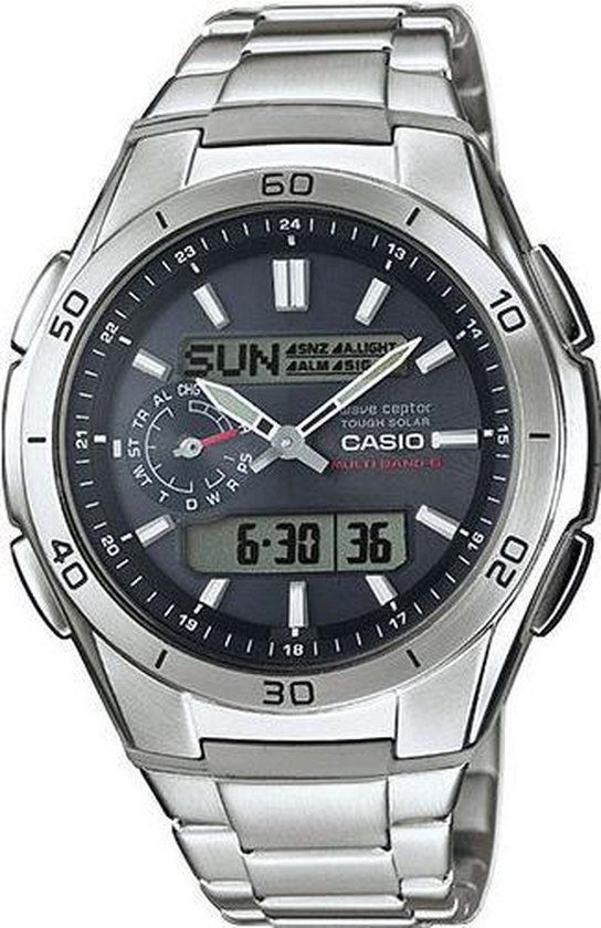 Casio WVA-M650D-1AER Radio Controlled Men's Watch - 44mm - Silver