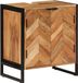 vidaXL Badkamerkast 55x35x60 cm massief acaciahout en ijzer
