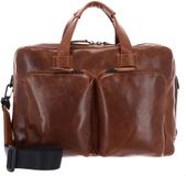 Leonhard Heyden Leren business tas met laptopvak Porto RV-Aktenmappe 2 Fächer 7811 Braun