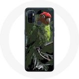 Maniacase Etui voor Oppo A53 Pionus Papegaai Rood Groen