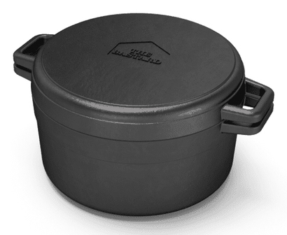 The Bastard Dutch Oven & Griddle Medium - Black - 26cm