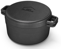 The Bastard Dutch Oven & Griddle Medium - Black - 26cm