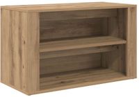 vidaXL - Schoenrek - 75 x 35 x 45 cm - Bewerkt hout - Artisanaal eikenkleurig