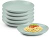 Plasticforte Rond bord/camping bord - 12x - D20 cm - groen - kunststof - onbreekbaar - servies