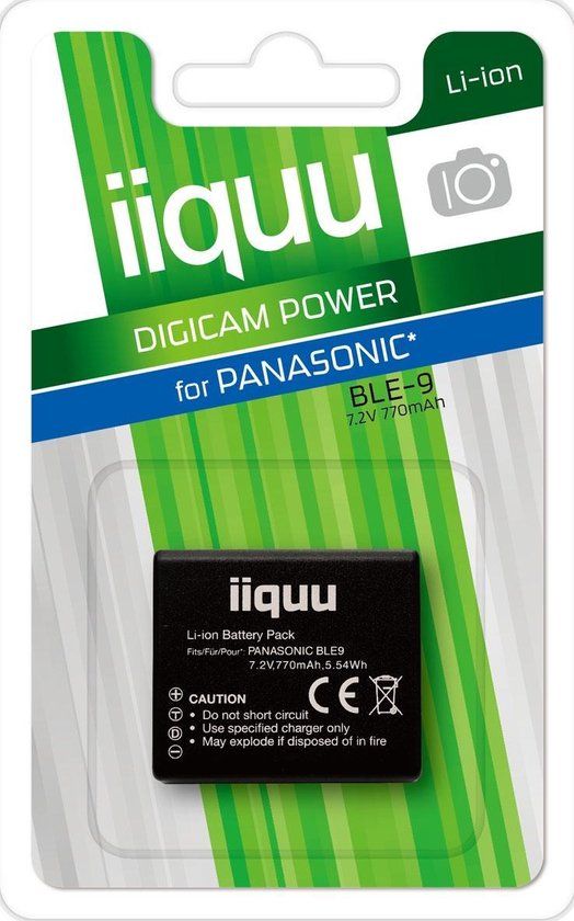 IIQUU DPA017 Camera Battery - 770mAh Li-Ion