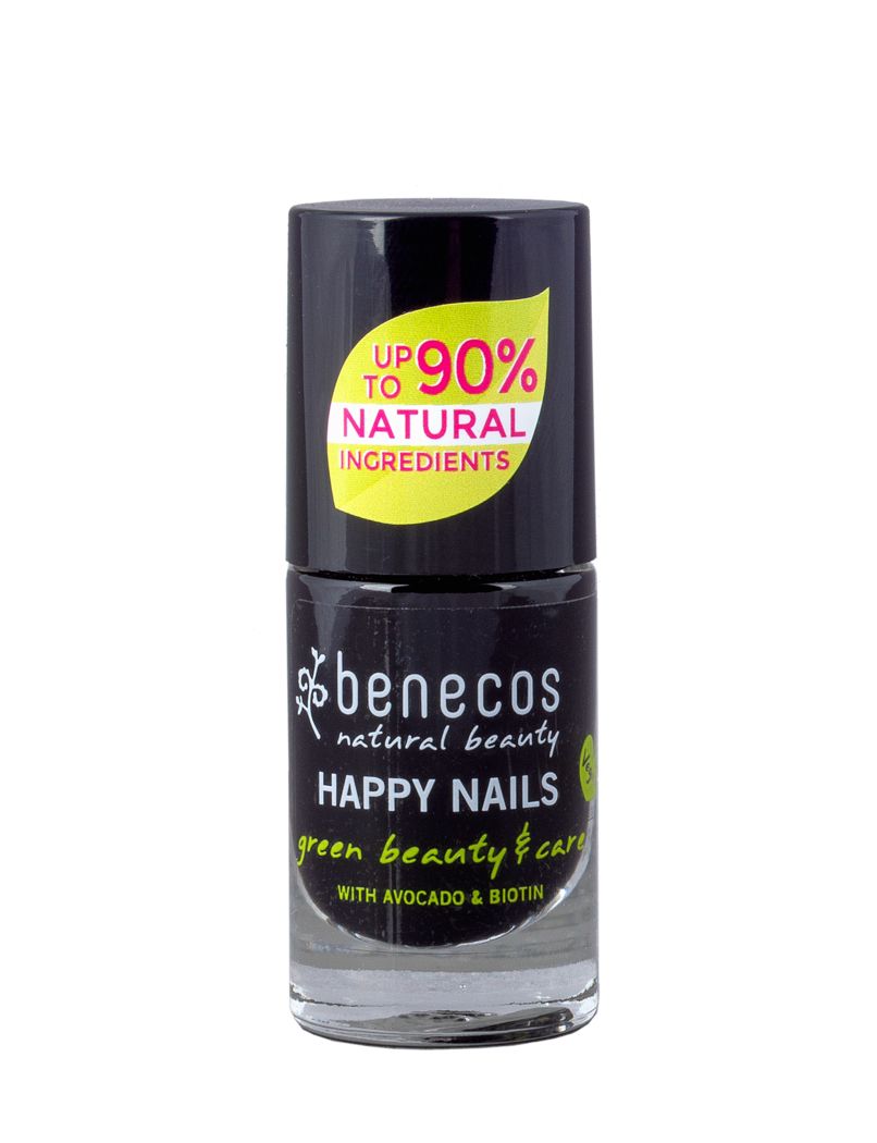benecos Nail Polish Licorice - 5 ml - Grey Gloss