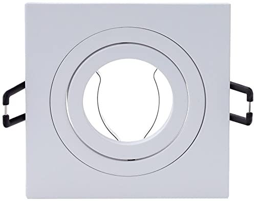 Wonderlamp W-E000004 Classic - Vierkante inbouwspot - GU10 - Wit