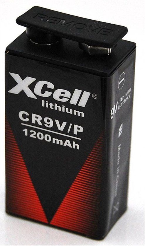 XCell LA522 LA522/9V 6F22 1200mah Lithiumbatterij