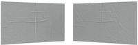vidaXL Party Tent Zijwand 2 stuks 400 x 195 cm Lichtgrijs PE en staal