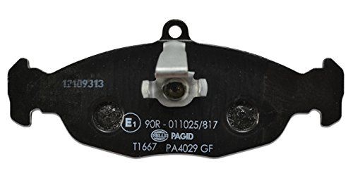HELLA PAGID 8DB 355 013-031 Remblokkenset - T1667 - Dikte: 16.6mm - Remsysteem: Teves - ASTON MARTIN / DAIMLER / JAGUAR