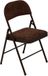 5Five Vouwstoel/Klapstoel Flexy - Metalen Frame - 47x47x80cm - Bruin