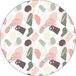 Bonateks Ronde digitaal bedrukte muismat, antislip onderkant, voor kantoor en thuis, diameter: 22 cm