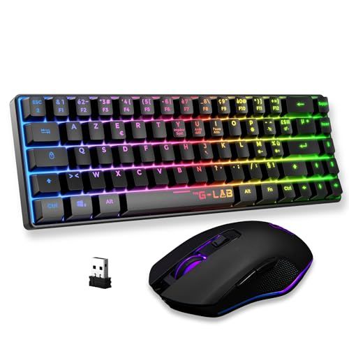 Pacchetto THE G-LAB Combo Hydro Wireless Gaming Bundle - Black