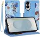 Techsuit Hoesje geschikt voor Samsung Galaxy S25 Edge - FlipCraft Book Wallet Case met koord - Vibrant Blue