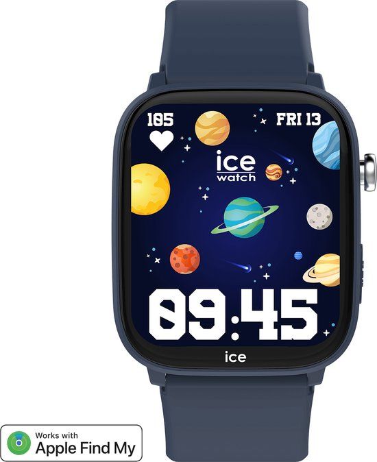 Ice-Watch ICE smart junior 3.0 Find My Blue - Blauw geolokaliseerbaar verbonden horloge voor jongens met siliconen band - 024547 (1,75 inch)