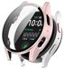 Wigento Samsung Galaxy Watch 7 40mm Hoesje van kunststof (PC) met hard glazen bescherming, rosé goud