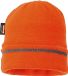 Portwest B023 Gebreide Muts Oranje met Reflecterende Trim Insulatex Gevoerd