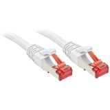 LINDY 47799 RJ45 Netwerkkabel, patchkabel CAT 6 S/FTP 15.00 m Wit Snagless