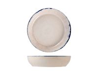 H&h Set van 12 soepborden Artisanal van aardewerk, blauw, 20 cm