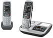 Gigaset E560A Duo DECT Telefoon - Draadloos - Met Antwoordapparaat - Zilver