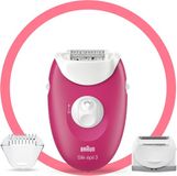Braun Silk-épil 3 SE3/276 20 pincetten Roze Wit