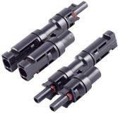BKL Electronic 2800014 PV4-adapterset 2/1 Zwart Inhoud: 2 stuk(s)