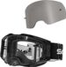 Schnorr Motocross-Brille MX Pro | Transparentes Visier (S0), Antibeschlag, mit Abreißfolie und austauschbarem silberfarbenem Visier
