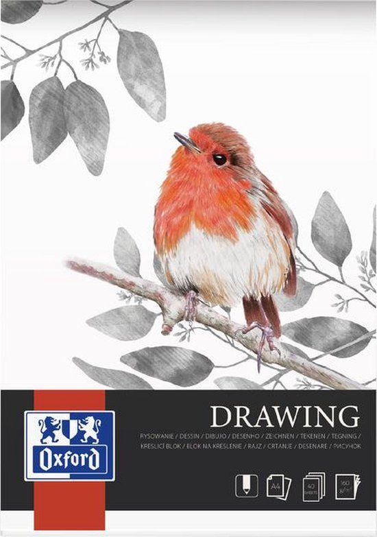 Oxford Drawing Pad A4 - 40 Sheets - 5 Pack