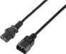 Sygonix SY-5243894 Apparaat (koud) Verlengkabel Zwart 5.00 m