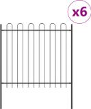 vidaXL Tuinhek BOXTEL, 6 stuks, 10,2 x 1,5 m, staal met poedercoating