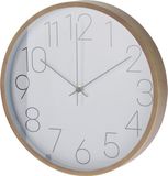 Koopman Wandklok speelgoed educatief 30cm hout look rand multicolor