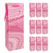Idena 30379-10 - Fleszakjes Dot, 10 stuks, cadeauzakjes in de maat 12 x 9 x 35 cm, papieren zakjes in roze met gouden stippen