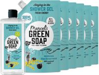 Marcel's Green Soap Douchegel Mimosa & Zwarte Bes + 6 Navullingen Pakket