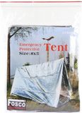 Fosco Industries Fosco Emergency Lichtgewicht Tent - Grijs - 2 Persoons