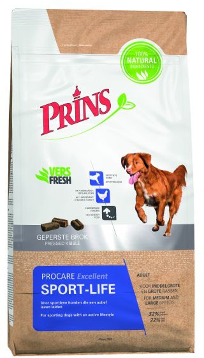 Prins sport-life excellent hondenvoer 15 kg