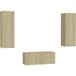 Prolenta Maison Exclusive - Ensemble De Meubles Tv 3 Pcs Chêne Sonoma Bois D'Ingénierie