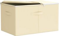 vidaXL Opbergbox 2 stuks non-woven stof 60 x 43 x 35 cm Crèmekleurig