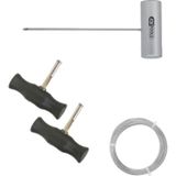 KS Tools Draadsnijdset met ingezoomde snijdraad, 4-delig 140.2245