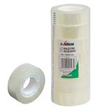 Plakband transparant mm 19 x 33 m verpakking 8 stuks