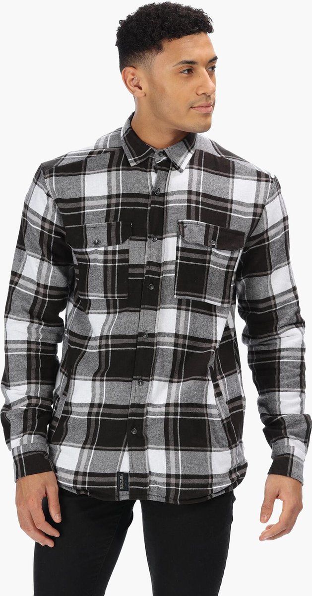 Regatta Tygo Coolweave Cotton Blouse Men Black