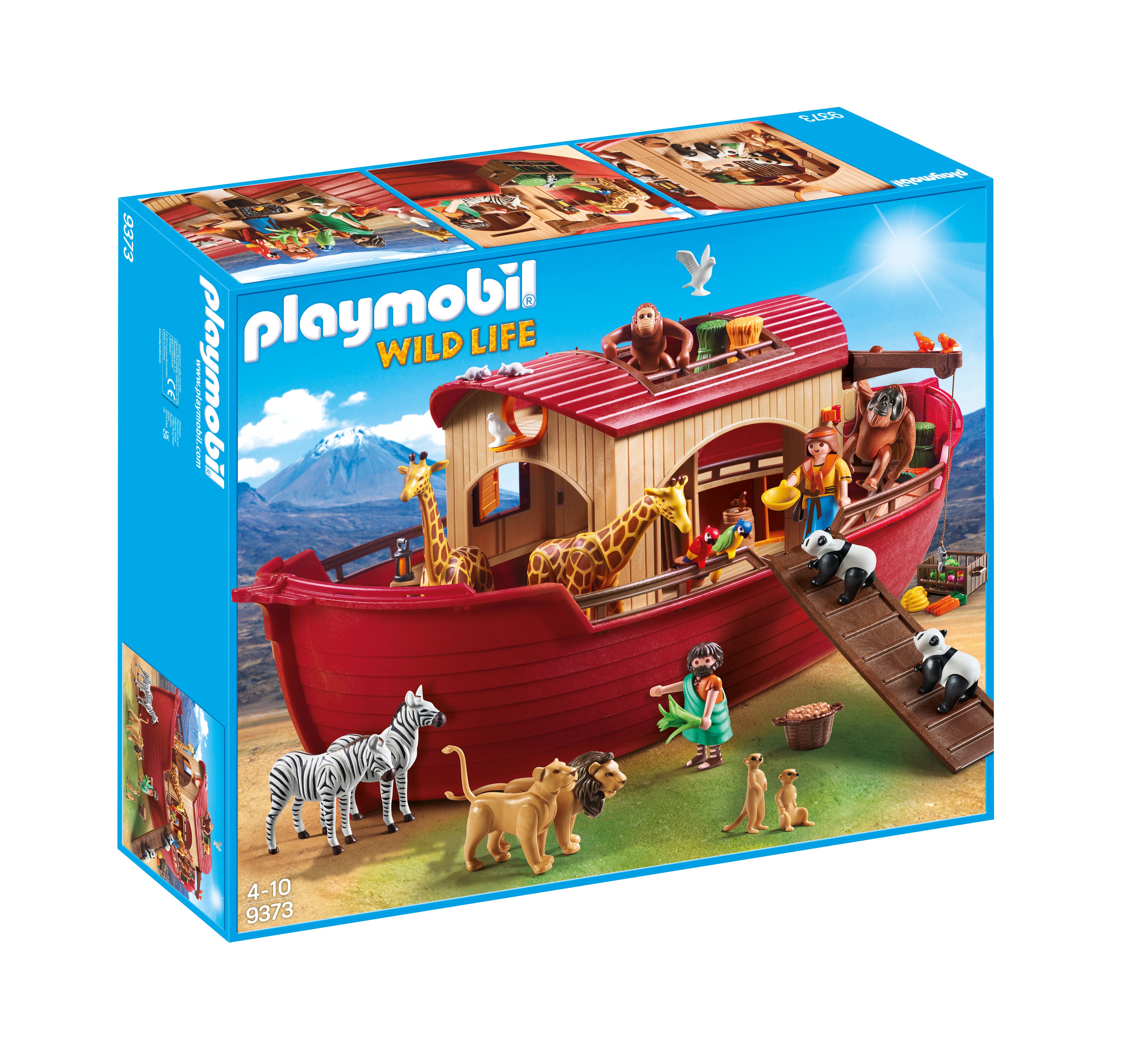 PLAYMOBIL Wild Life Noah's Ark - 9373 - Action/Adventure Toy Set for Kids Ages 4+